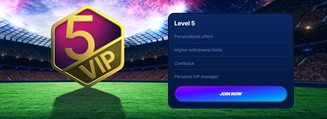 Boomerang Brilliant VIP tier promo dashboard with 20 percent cashback
